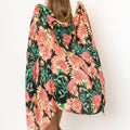 Vibrant Floral Print Scarf
