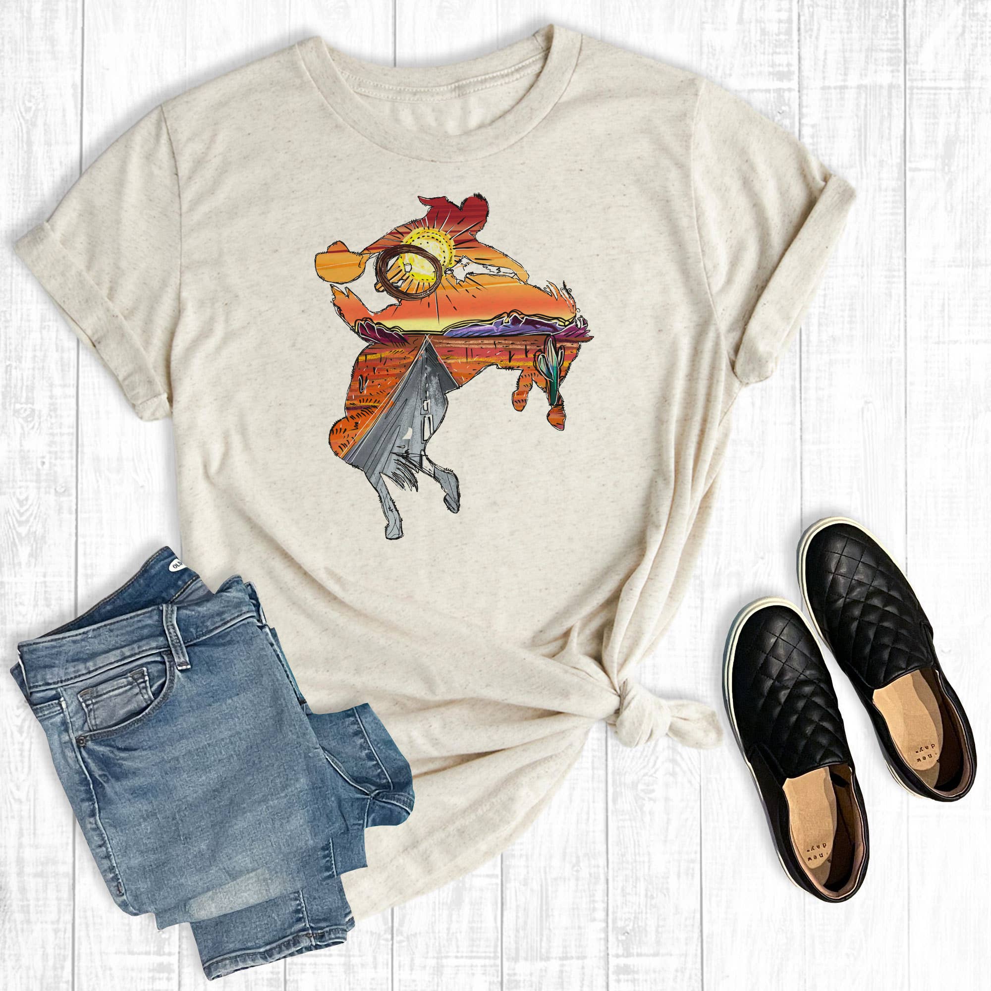 Bucking Bronco Rodeo Desert