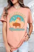 Women Montana Graphic Print Short Sleeve Top