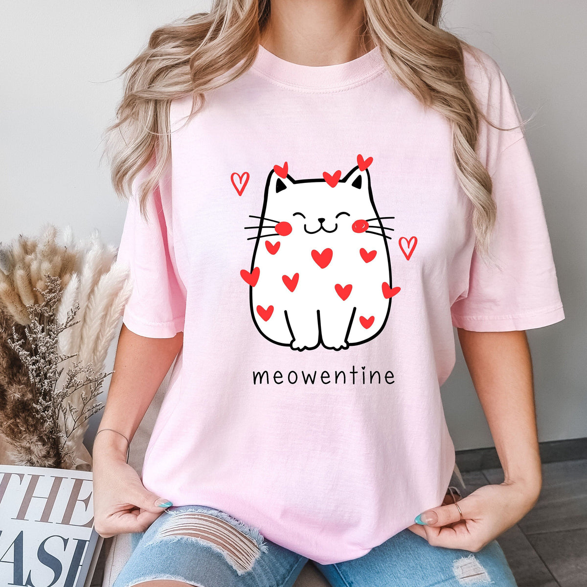 Comfort Colors Cat Valentine Valentines Day Meowentine Valentine Valentine Valentine Ca