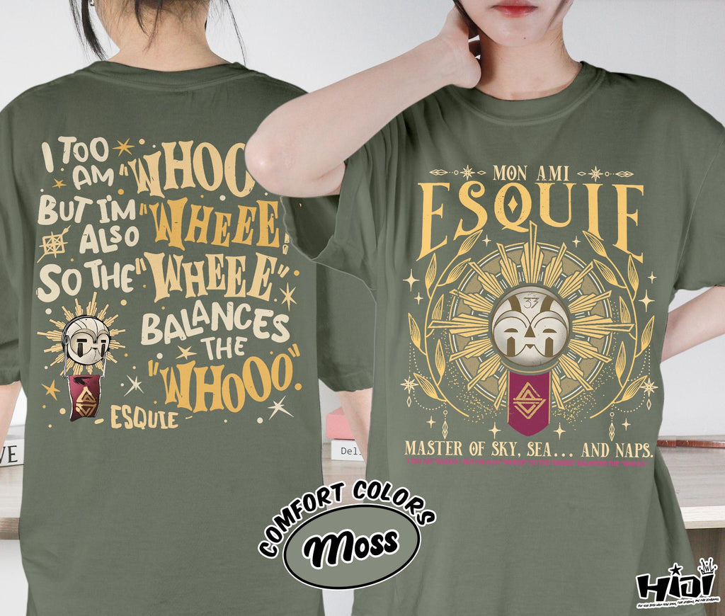 Esquie Clair Obscur Expedition 33 Comfort Colors Game Tee Expedition 33 Double Sided Esquie Gamer Tee