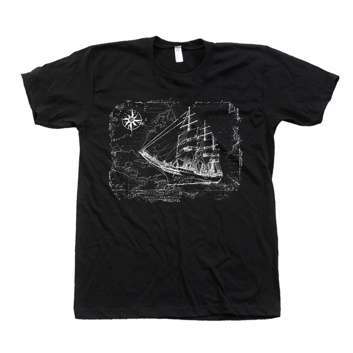 Sailing Ship Compass Map Unisex