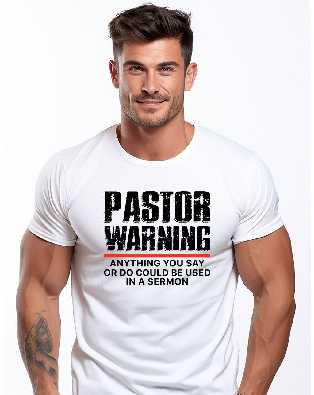 Pastor Warning Delight Tee Church Pastor Birthday Attire