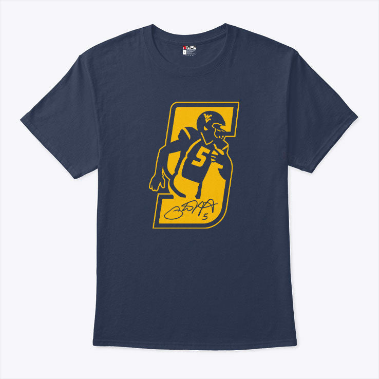 Pat White West Virginia Mountaineers Player Signature T Shirt Unisex