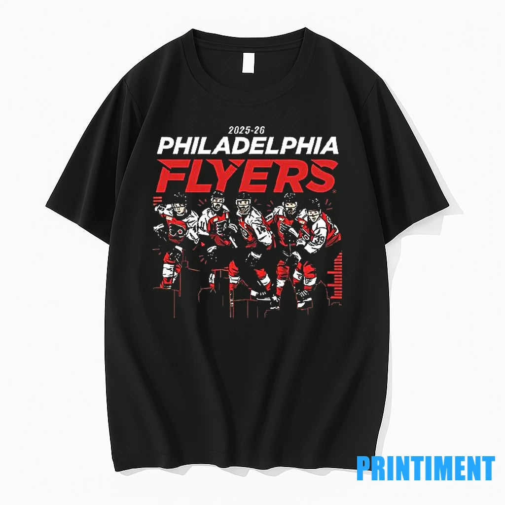 2025 26 Philadelphia Flyers Team Players Skyline Tshirts Sweater