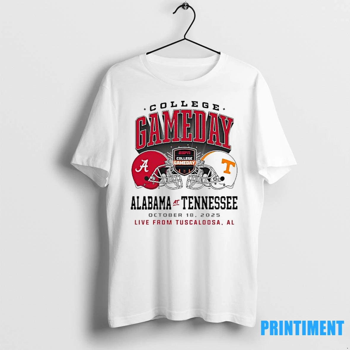 2025 College Gameday Alabama Vs Tennessee Duel Helmet Tshirts Sweater