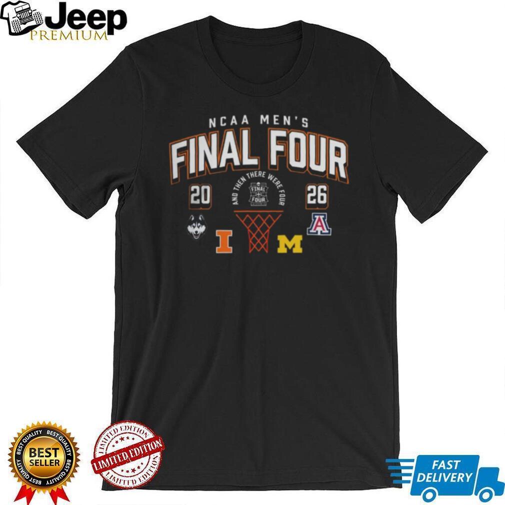 2026 NCAA Men’s Final Four Basketball UConn Illinois Arizona Michigan Shirt