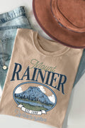 Women Mount Rainier Graphic Print Short Sleeve Top