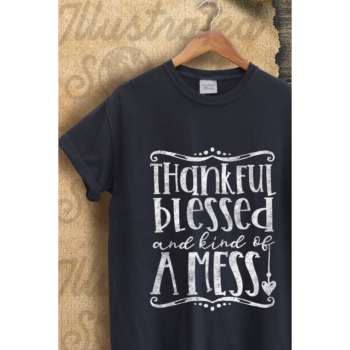 Thankful Blessed  Vintage Graphic Tee