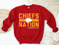 Kansas City Football Nation Est 1960 Vintage Red Sweatshirt