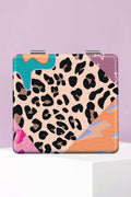 Leopard Mixed Print Double-Sided Square Makeup Mirror
