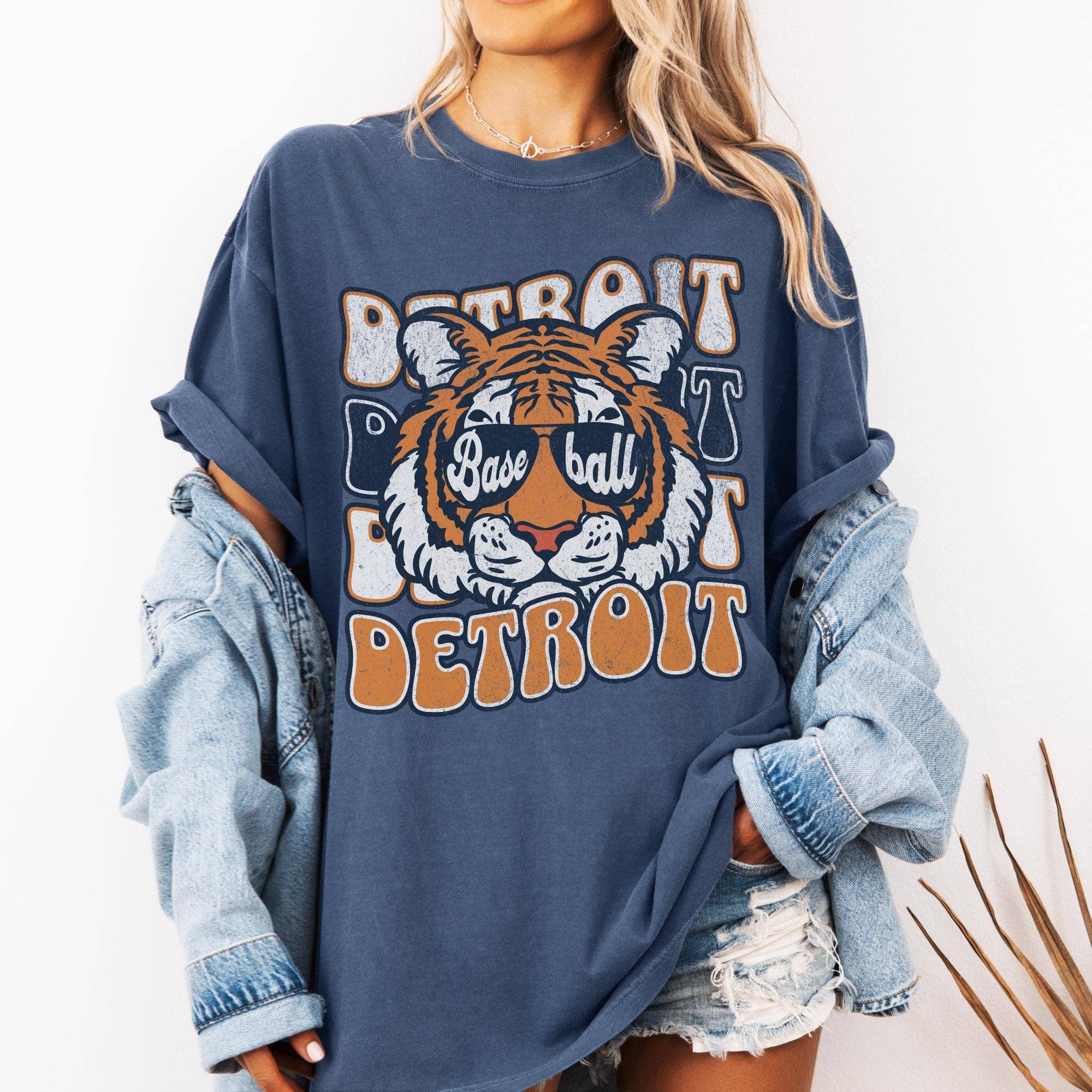 Detroit Tigers Baseball T-Shirt For Women - Game Day Apparel