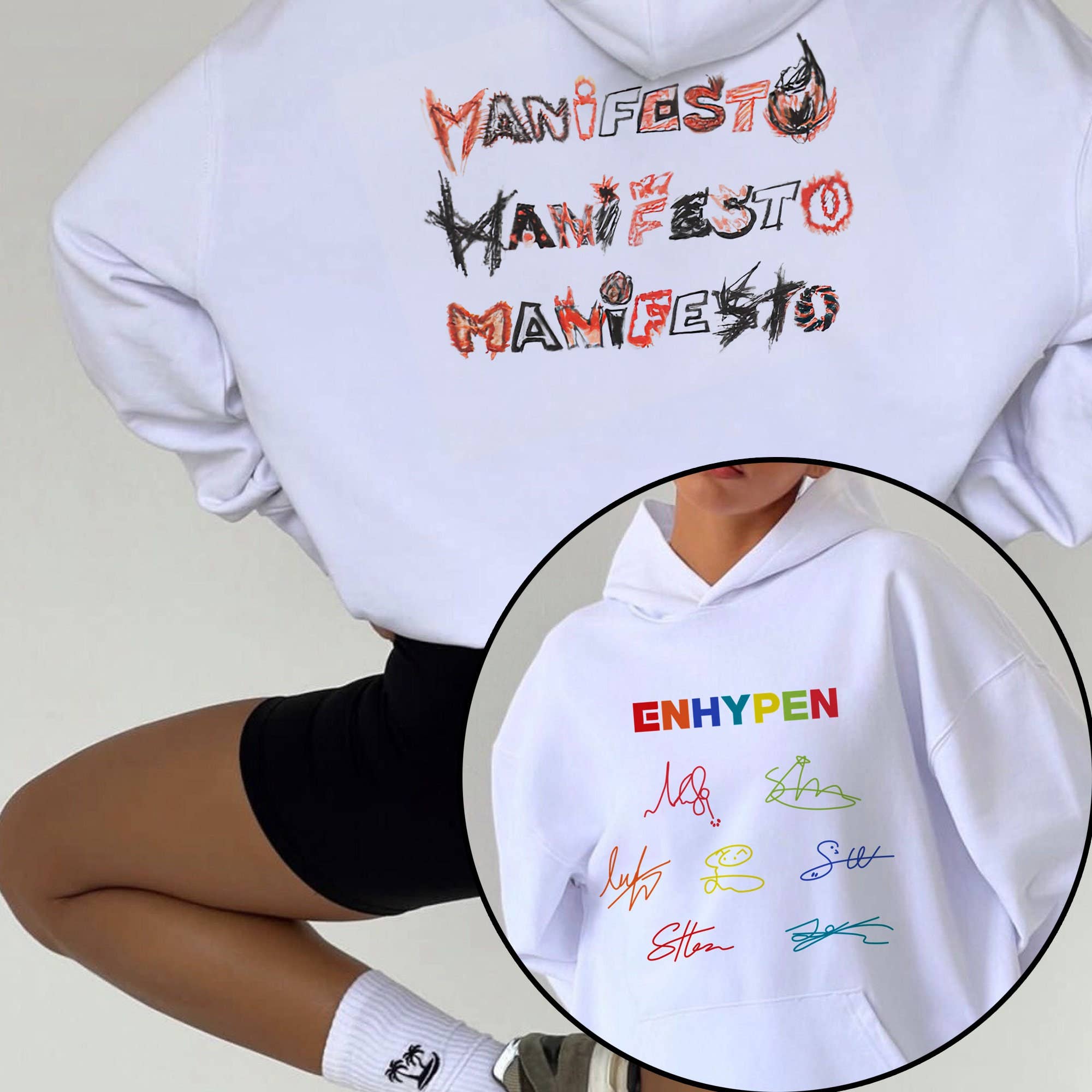Enhypen Manifesto 2024 World Tour Sweatshirt Collection - Fe