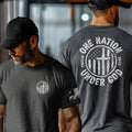 One Nation Under God Cross Christian Graphic Tee Unisex