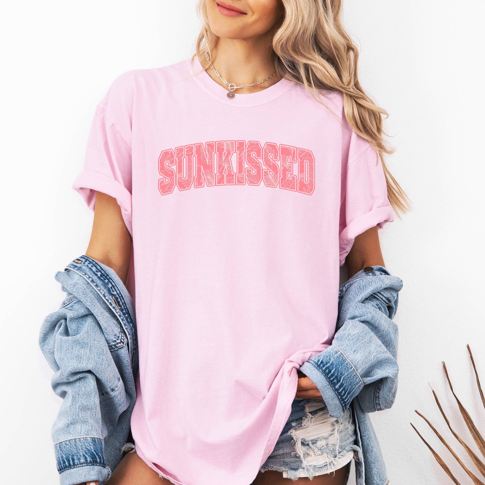 Sunkissed Retro, Palm Trees, Summer, Comfort Colors T-Shirt