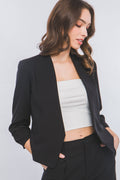 .SI-26241 Vertigo Long Sleeve Open Blazer Jacket