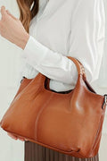 ...1110 Genuine Vegan Leather Hobo Tote Bag SI-29034