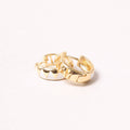14K Gold-Dipped Two-Tone Hoops