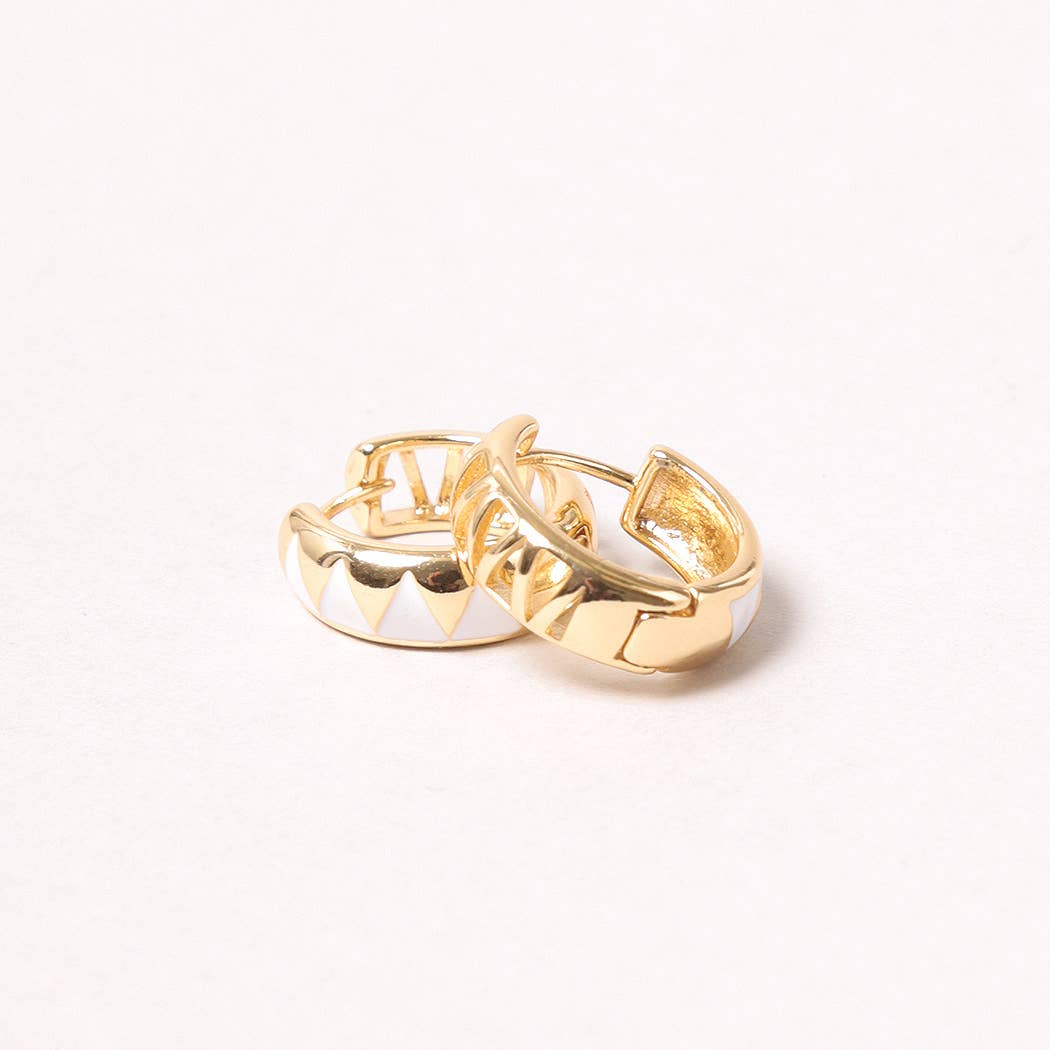 14K Gold-Dipped Two-Tone Hoops
