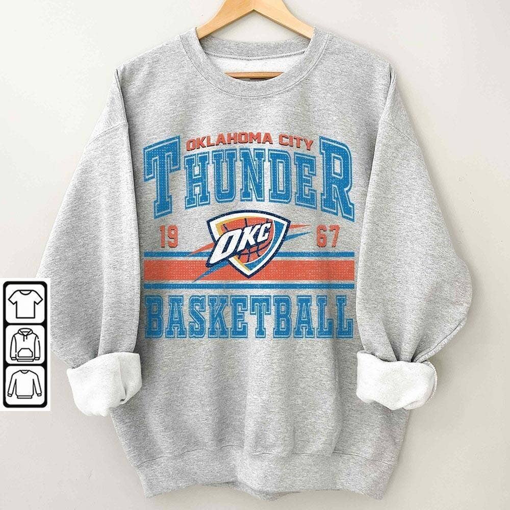 Vintage Oklahoma City Basketball Thunder Retro Tee