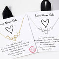 Gold Dipped Linked Hearts Necklaces