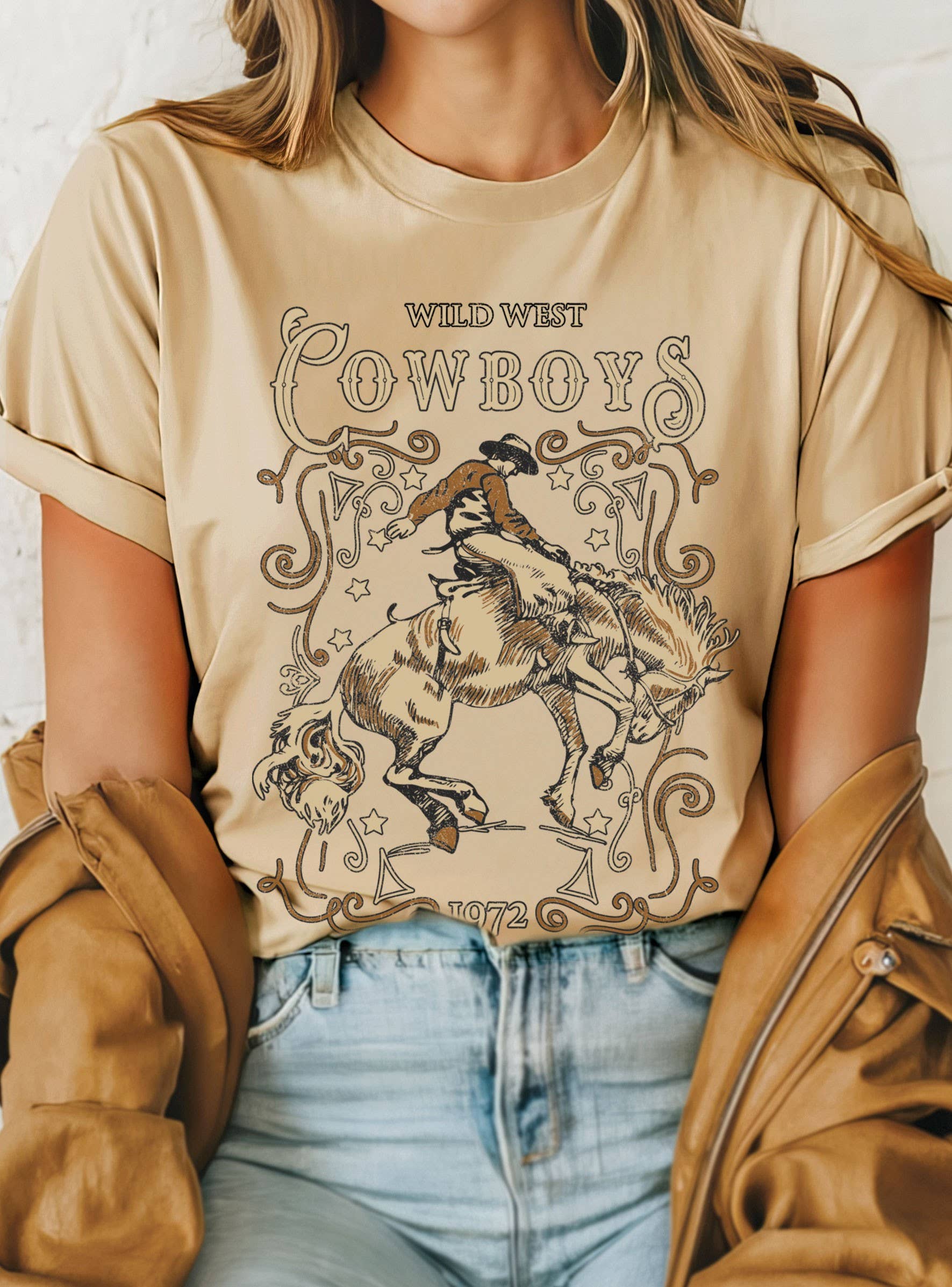 Wild West Cowboy Graphic Tshirts.