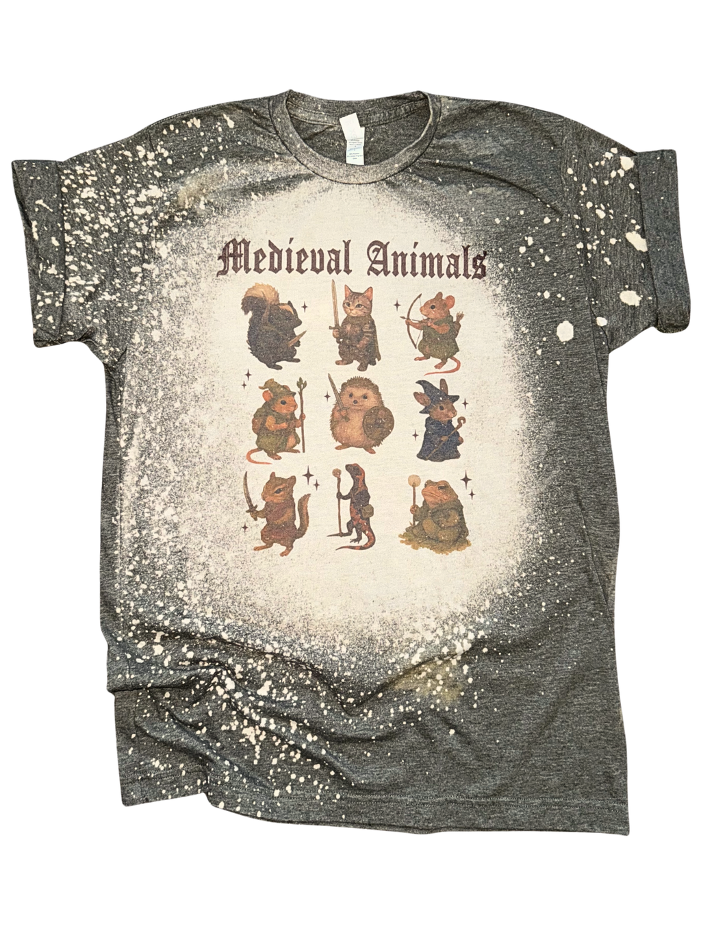 Medieval Animals – Bleached Tee Unisex