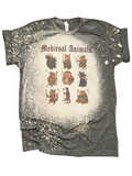 Medieval Animals – Bleached Tee Unisex