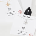 Snowflake Pendant Cz Necklace