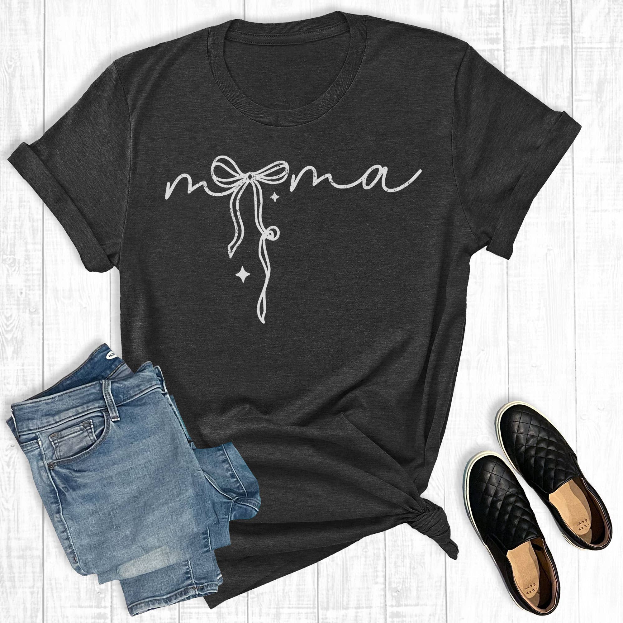 Mother's Day Coquette Bow Mama Graphic Tee