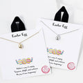 Easter Egg Pendant Gold Dipped Necklace
