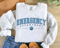 Emergency Nurse Crewneck, Hospital Department Er Nurse Gift