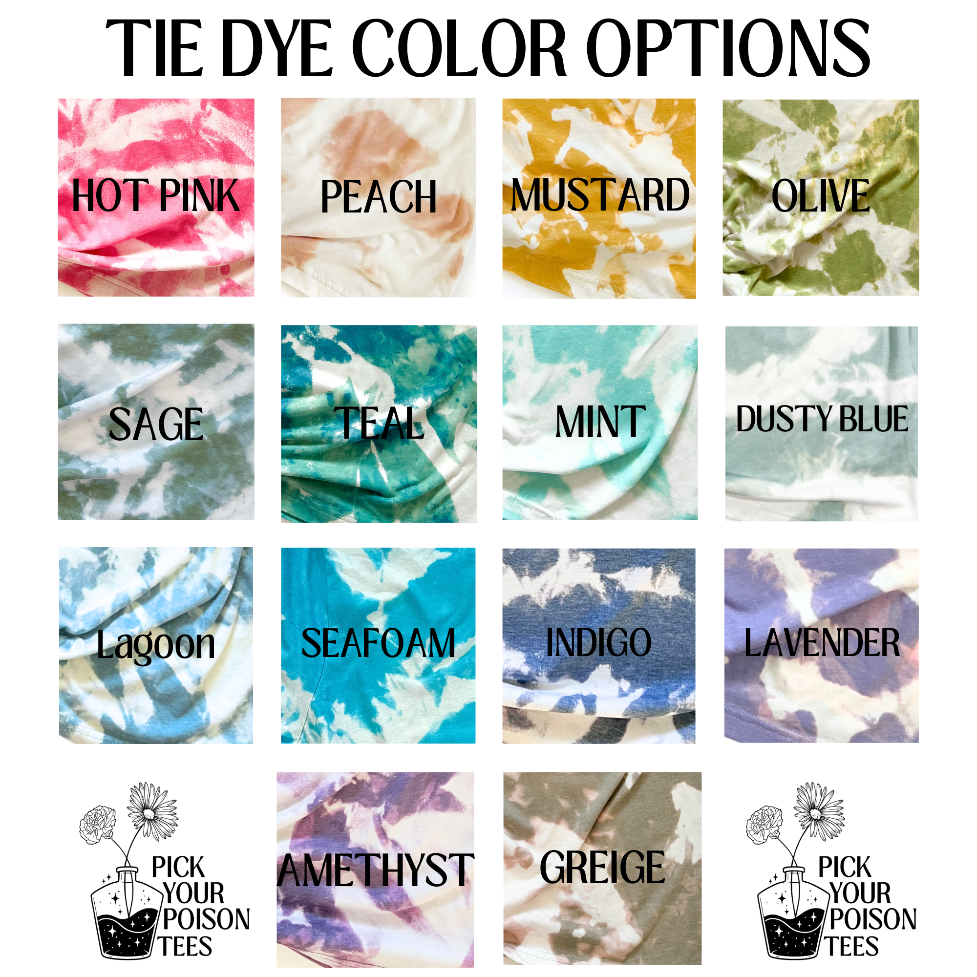 Tie Dye Blank Tees