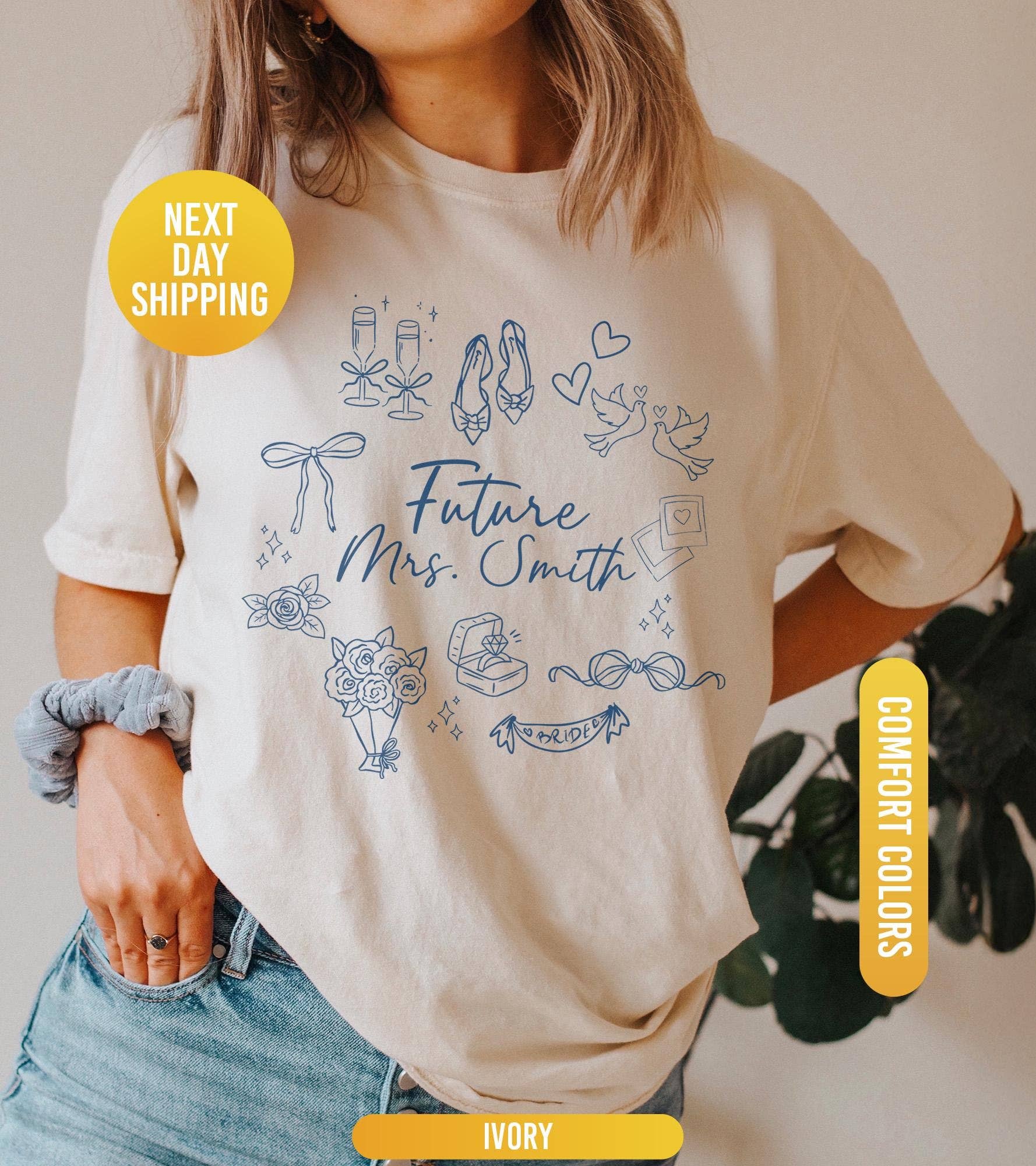 Personalized Future Mrs Custom Engagement Wifey Shirt
