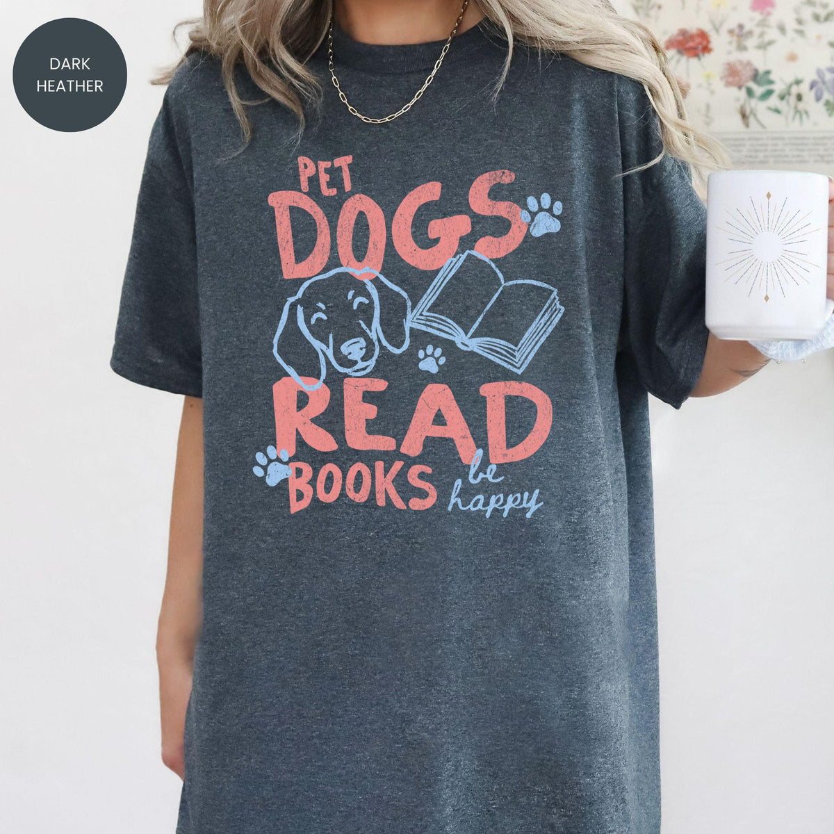 Pet Dogs Read Books Happy Dachshund Book Lover Tee Bookish Librarian Summer Dog Mom