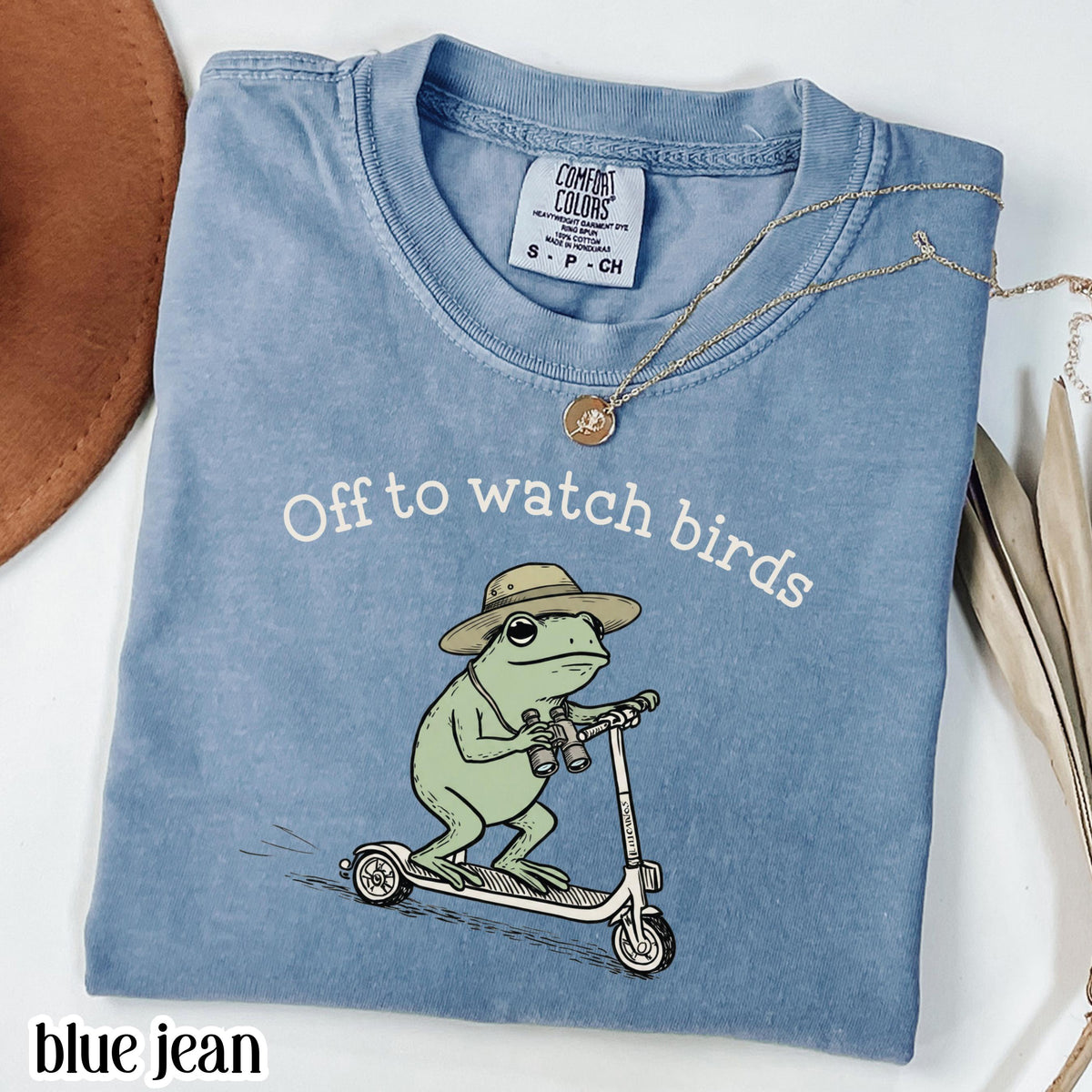 Comfort Colors Birdwatching Frog Off Watch Birds Nature Bird Enthusiast Tee Nature Lover Birding Bird Watcher