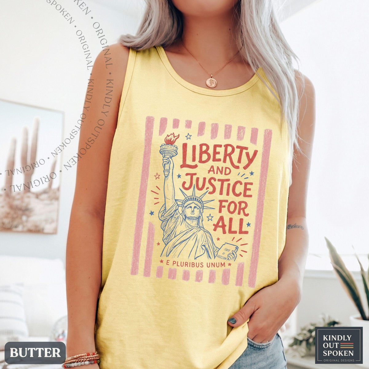 Liberty Justice Ll Comfort Colors Liberal Fourth July Tee Social Justice Human Rights Usa 250