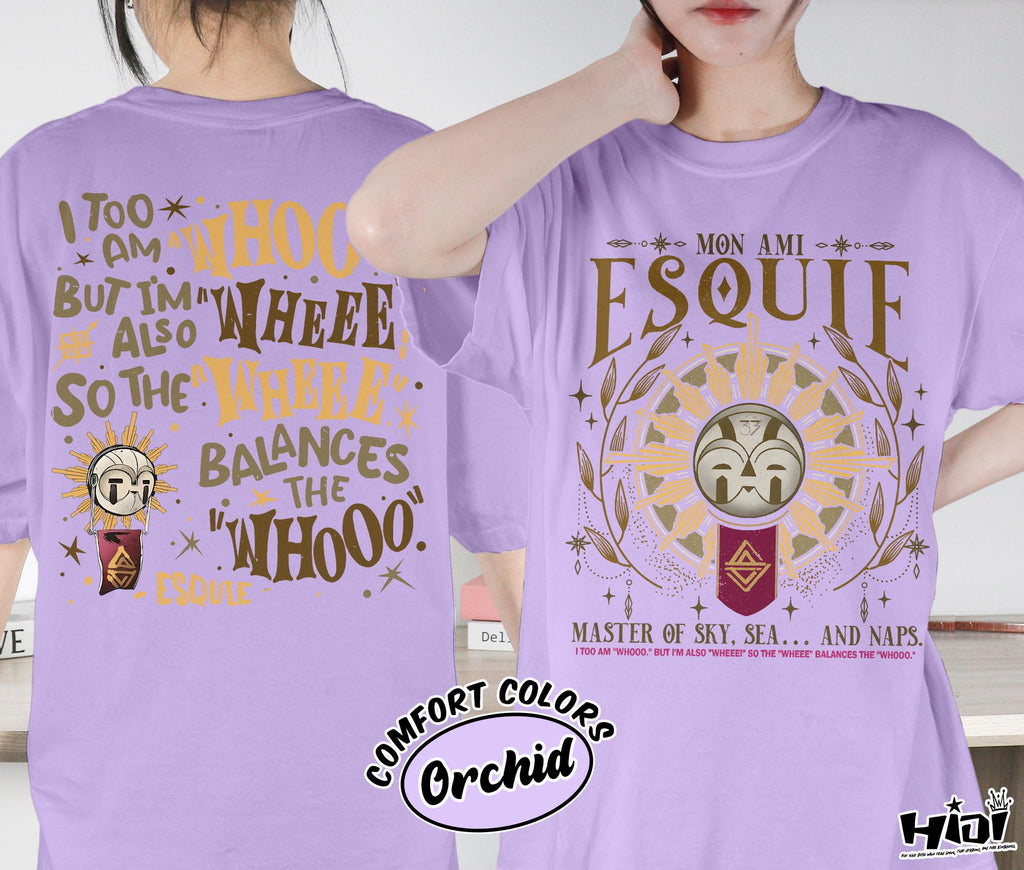 Esquie Clair Obscur Expedition 33 Comfort Colors Game Tee Expedition 33 Double Sided Esquie Gamer Tee