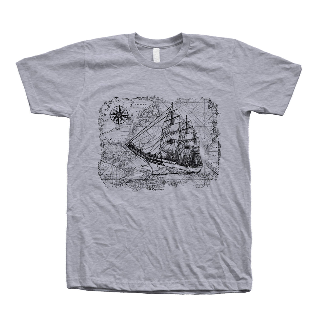 Sailing Ship Compass Map Unisex