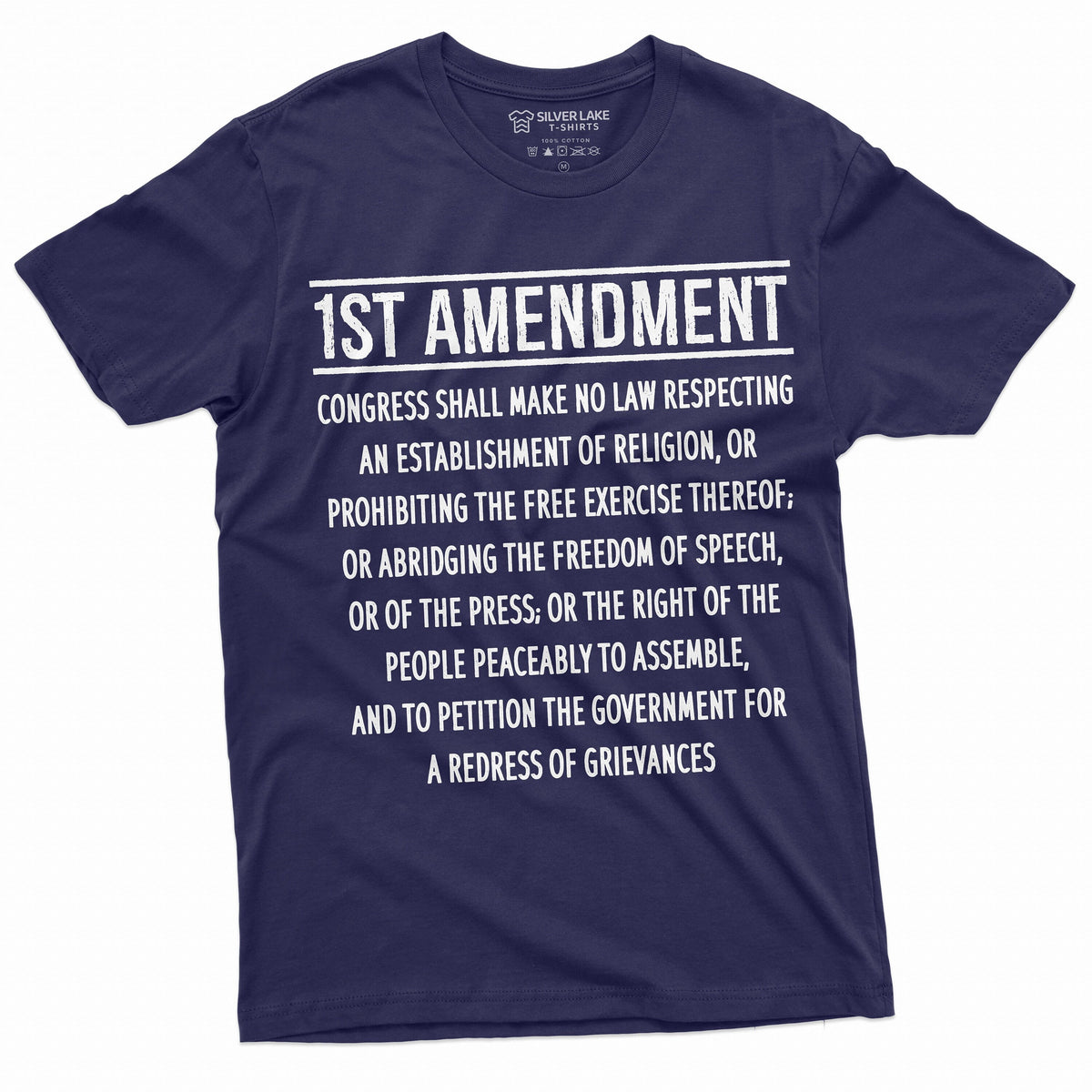 Patriotic Constitution 1st Amendment Freedom Speech Democracy Usa 4th July Tee