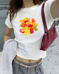 Gummy Bears Candy Graphic Tee 90S Aesthetic