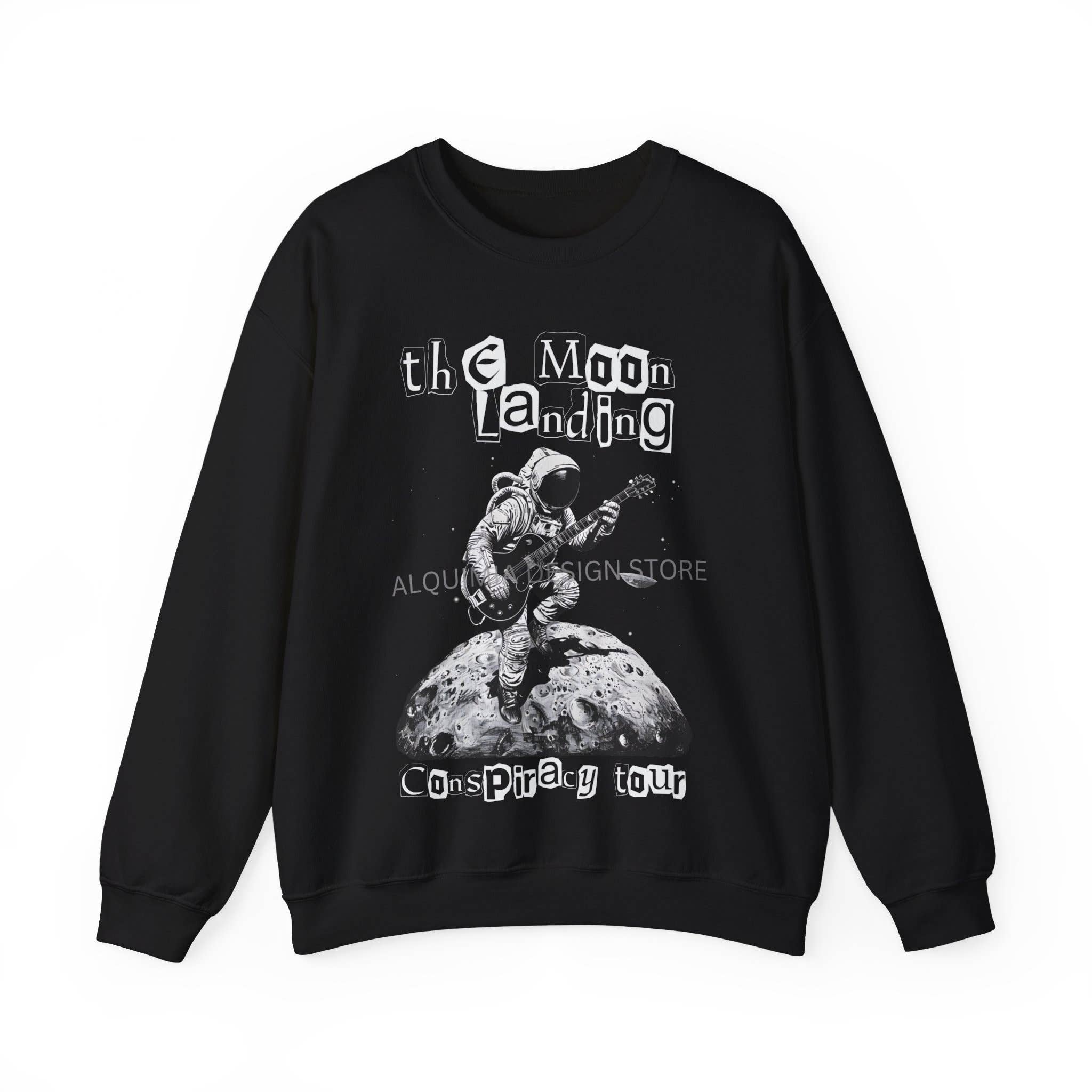 The Moon Landing Conspiracy Tour Sweatshirt  Cryptid Shirt