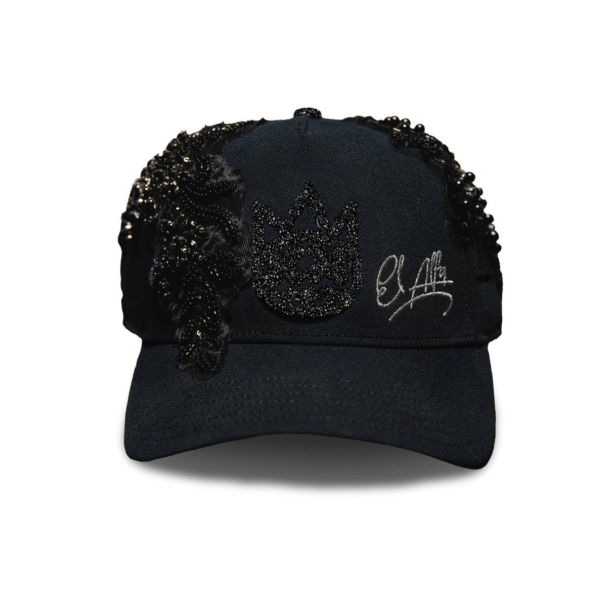 Cult X El Alfa Premium Snapback Trucker Hat in Black Unisex