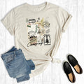 Retro Let's Go Camping Collage Graphic Tee