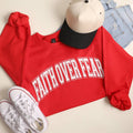 Faith Over Fear Varsity Heavyweight Sweatshirt