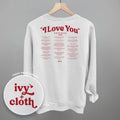 I Love You Book Quotes Back Print