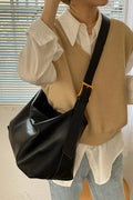 ._ 1110 Vegan Leather Boston Shoulder Tote Bag SI-29031