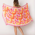 Floral Pattern Print Lightweight Scarves