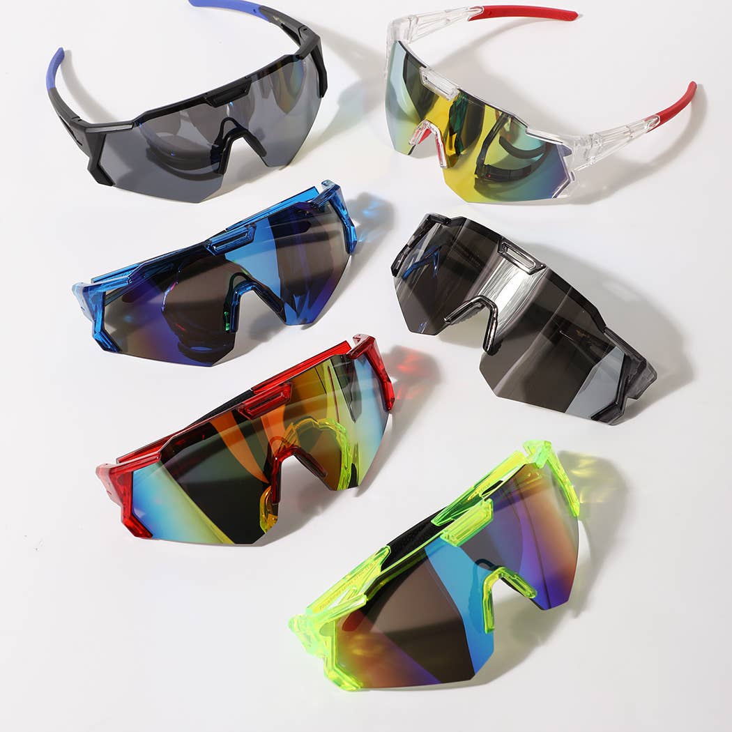 Shield Wraparound Sport Sunglasses