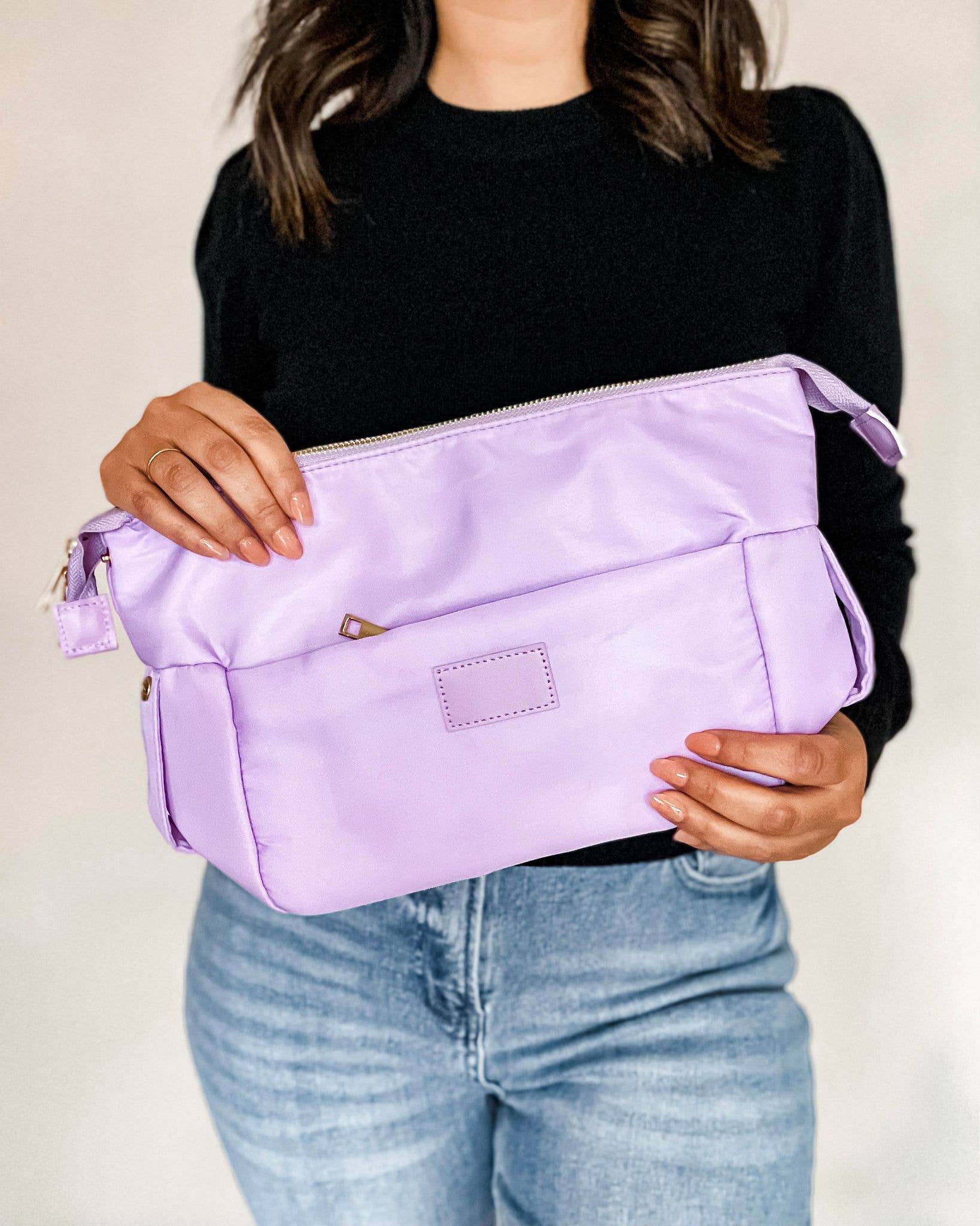 Lavender Cosmetic Bum Bag, Cosmetic Pouch, Makeup Pouch